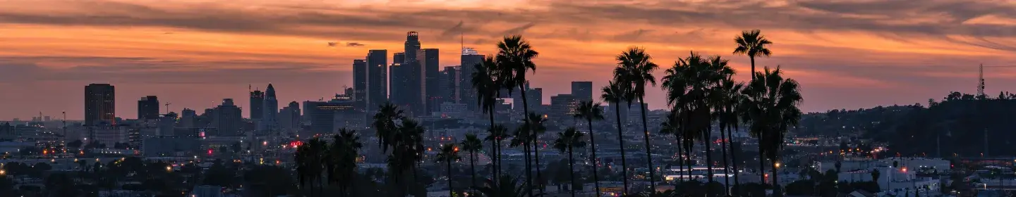 LA Skyline at dusk